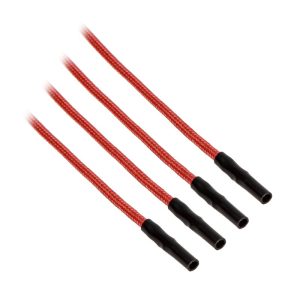CableMod ModFlex Sleeved Cable, red 20cm - 4 Pack