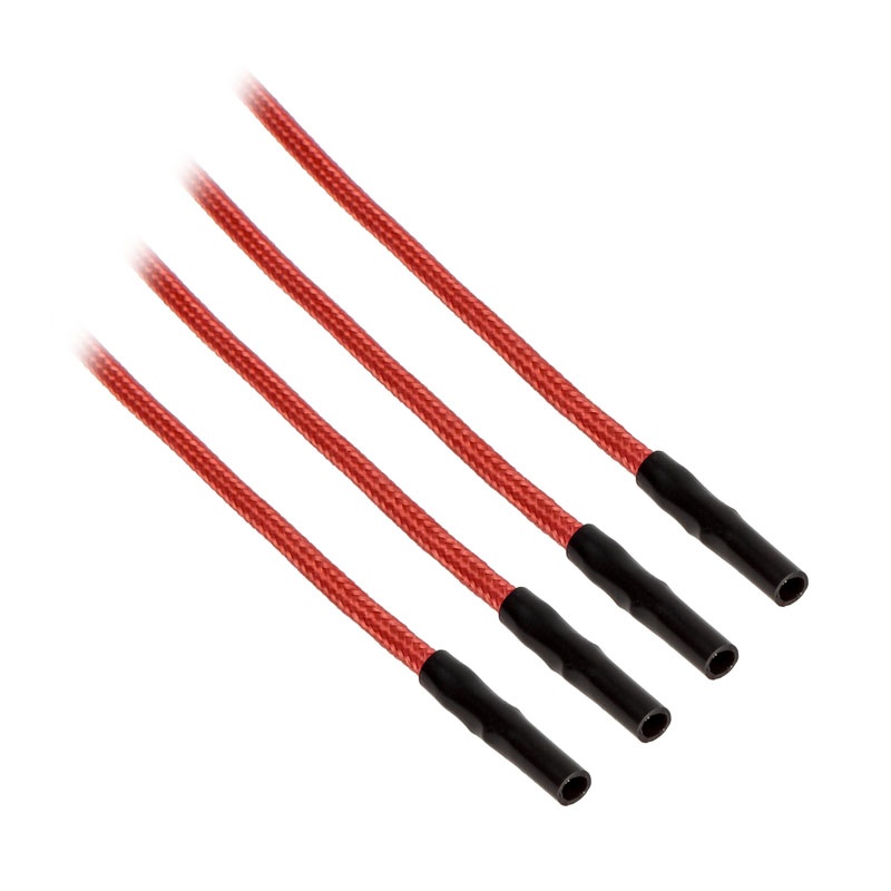 CableMod ModFlex Sleeved Cable, red 20cm - 4 Pack