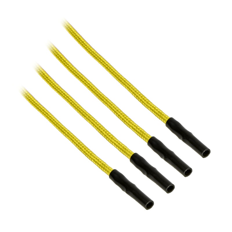 CableMod ModFlex Sleeved Cable, yellow 40cm - 4 Pack