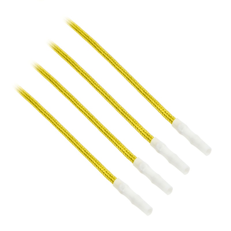 CableMod ModFlex Sleeved Cable, yellow 40cm - 4 Pack