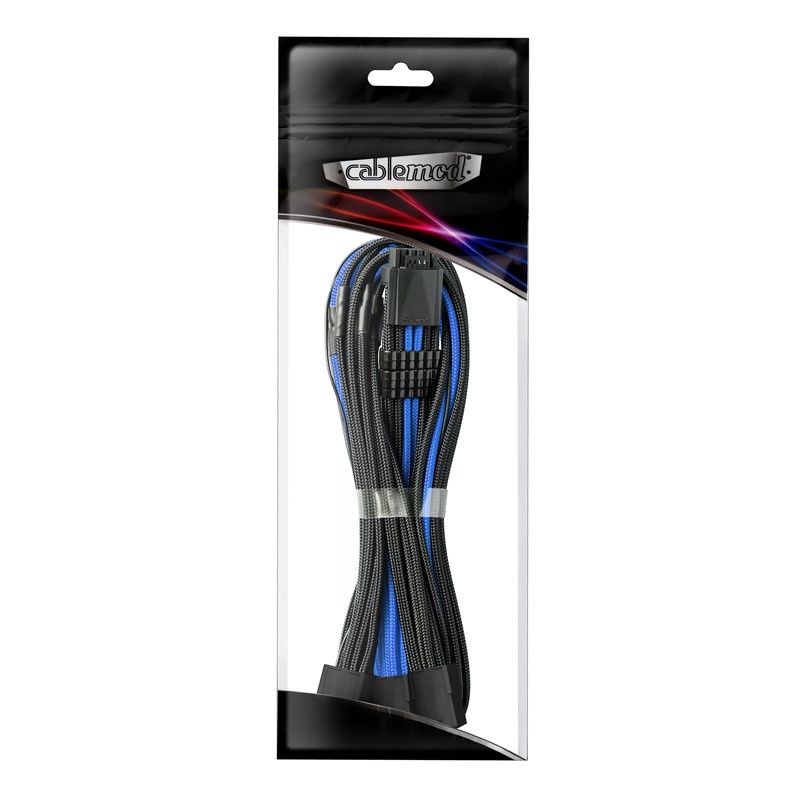 CableMod PRO ModMesh 12VHPWR to 3x PCI-e cable - 45cm, black/blue