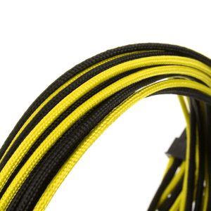 CableMod SE-Series KM3, XM2, XP2 / 3, FL2, XFX Cable Kit - Black / Yellow