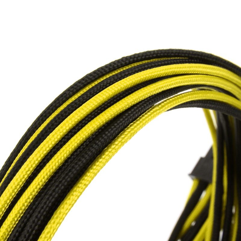 CableMod SE-Series KM3, XM2, XP2 / 3, FL2, XFX Cable Kit - Black / Yellow