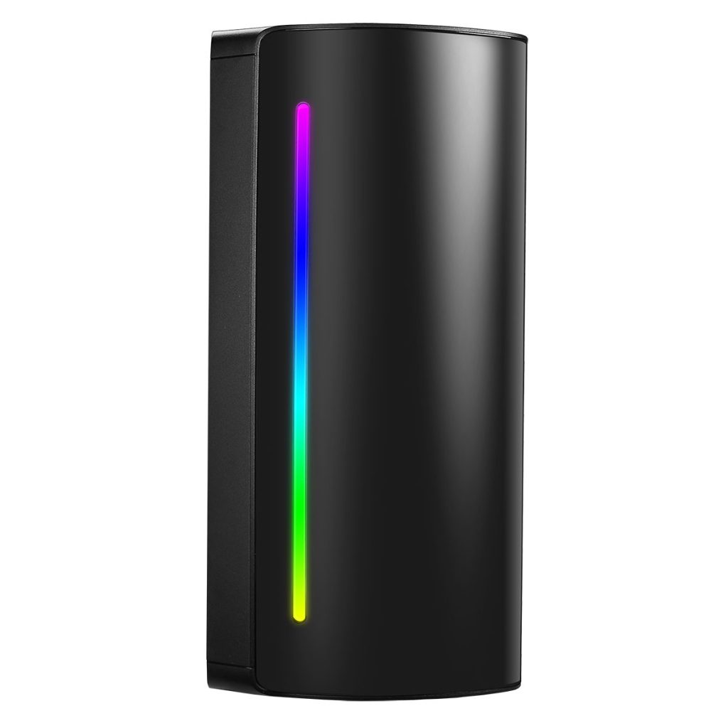 Pc Case Rabow Romaion CiT Beam MATX Gaming Case Rainbow RGB Strip 1 x Rainbow RGB fan Acrylic ...