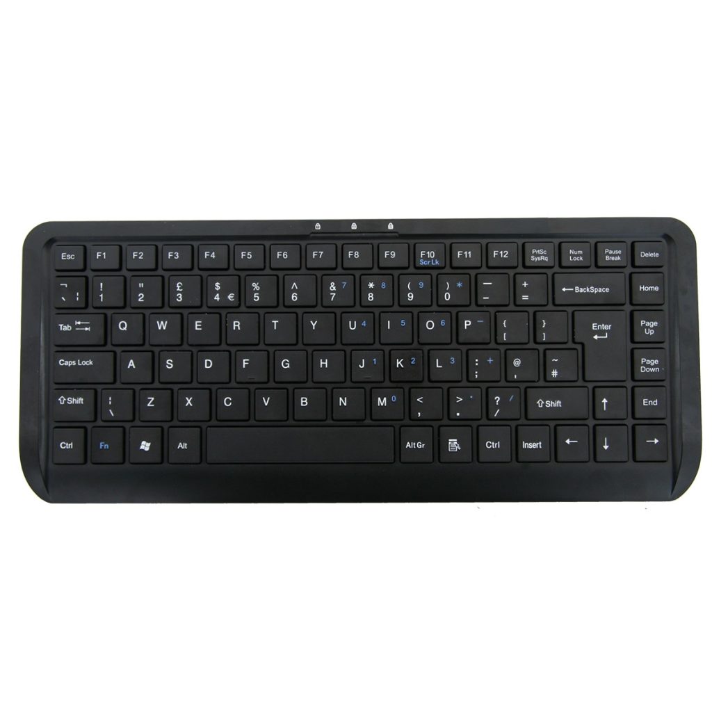 Computer Keyboard With Short Note CiT WK-738 Premium Mini Laptop/Desktop USB Black Keyboard - Plug and ...