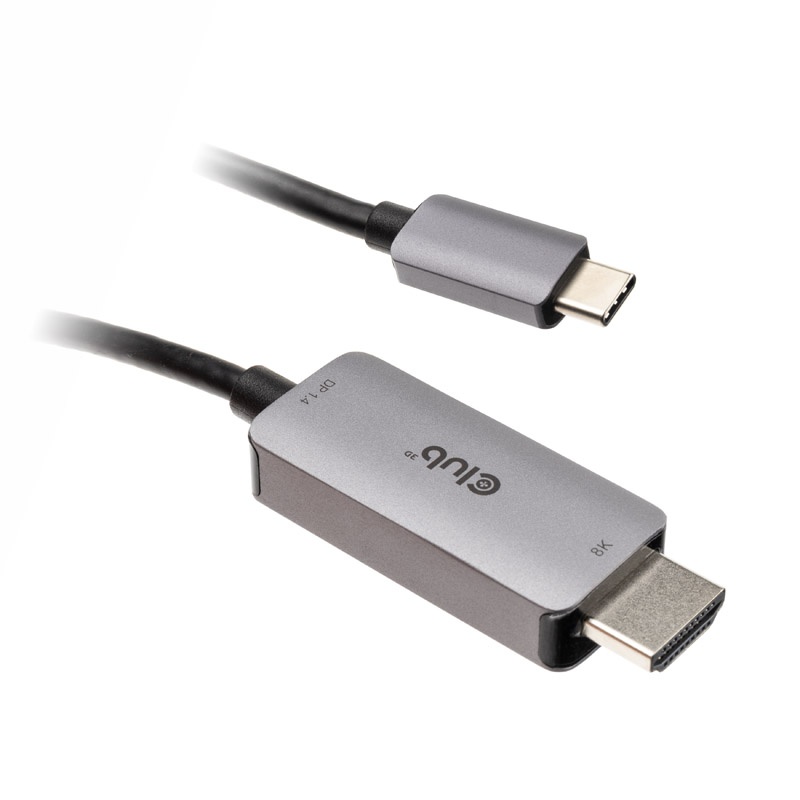 Club3D USB 3.1 Typ C auf HDMI 2.1, 3m - schwarz