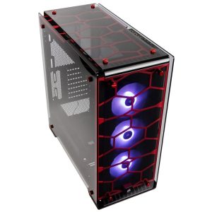 Corsair Crystal 570X RGB Midi Tower - red Window