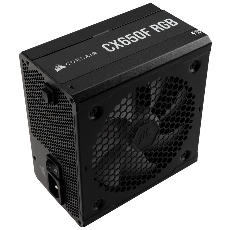 Corsair CX650F RGB power supply 80 plus bronze, modular - 650 watts, black