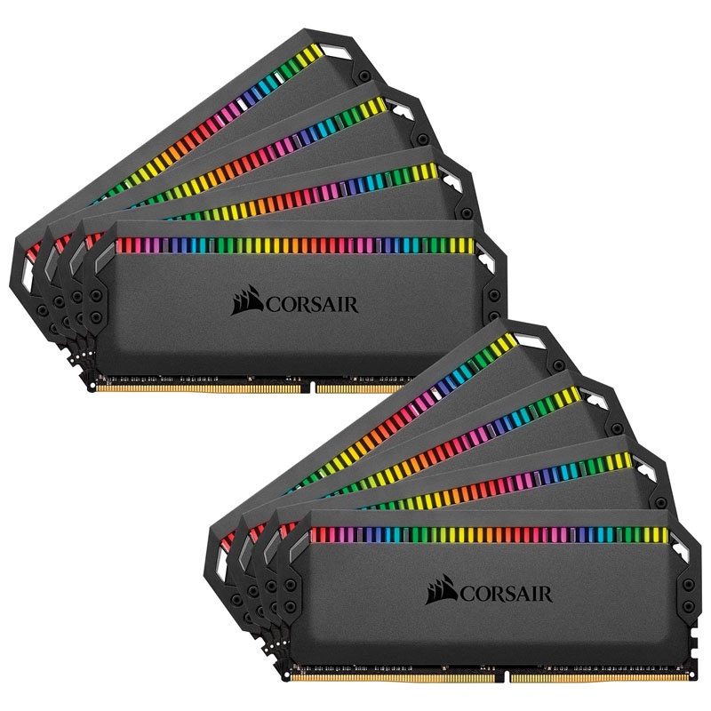 Corsair Dominator Platinum RGB Series, DDR4-3200, CL16 - 64GB Dual-Quad Kit