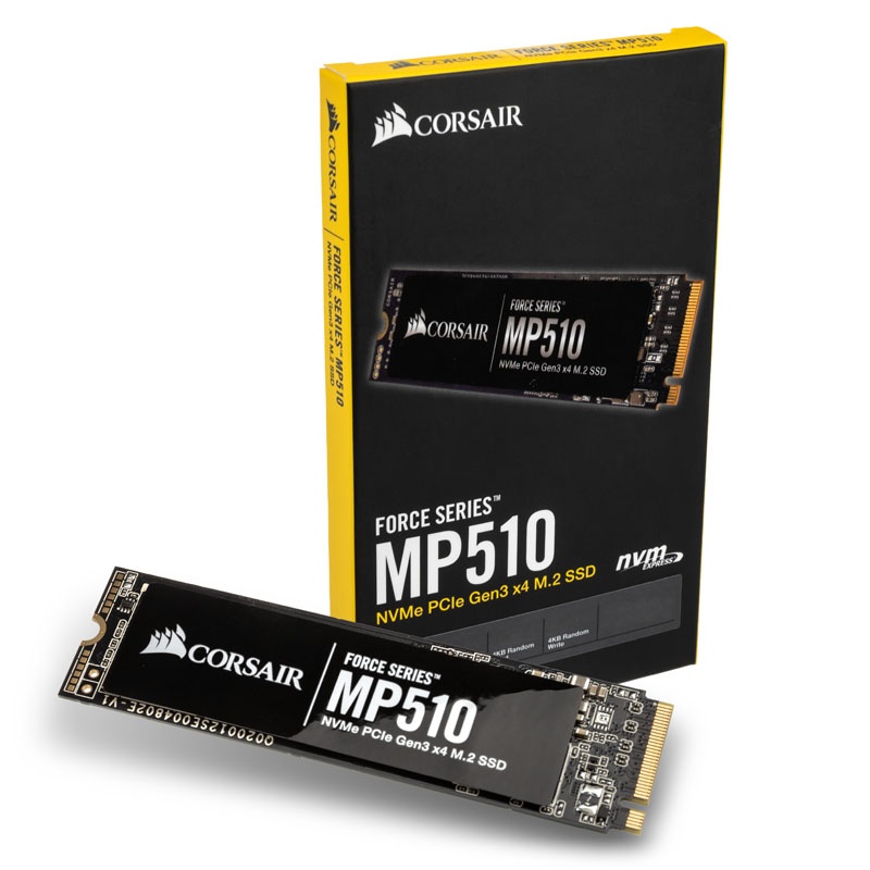 Corsair Force Series MP510 NVMe SSD, PCIe 3.0 M.2 type 2280 - 960 GB