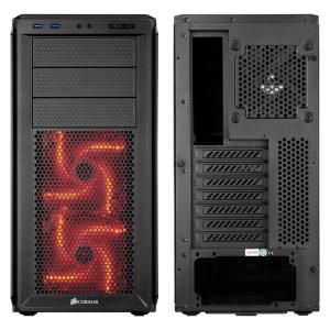 Corsair Graphite 230T Midi-Tower - black / red