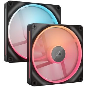 Corsair iCUE Link LX140-R RGB fan, PWM - 2-pack, 140mm, black