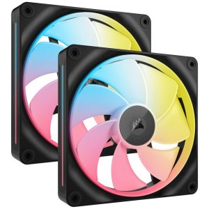 Corsair iCUE Link LX140-R RGB fan, PWM - 2-pack, 140mm, black