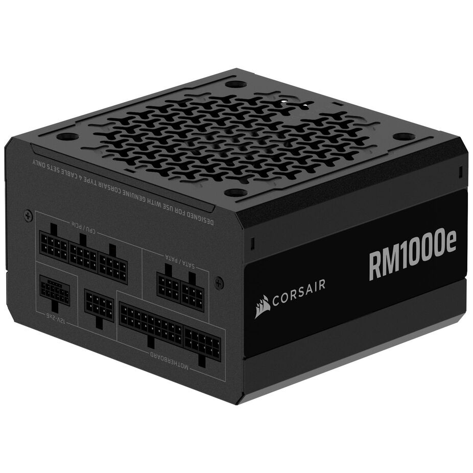Corsair RMe Series RM1000e 80 PLUS Gold power supply, modular, ATX 3.1, PCIe 5.1 - 1,000 Watt, black