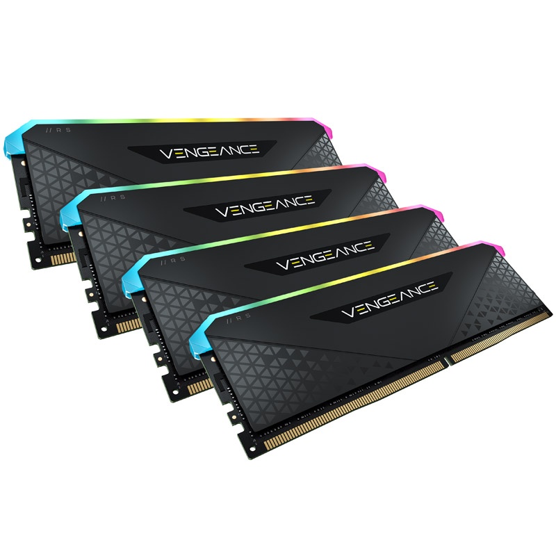 Corsair Vengeance RGB RS, DDR4-3200, CL16 - 128 GB Quad-Kit, black