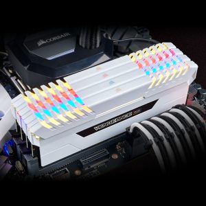 Corsair Vengeance RGB Series White, DDR4-3200, CL16 - 32 GB Quad Kit