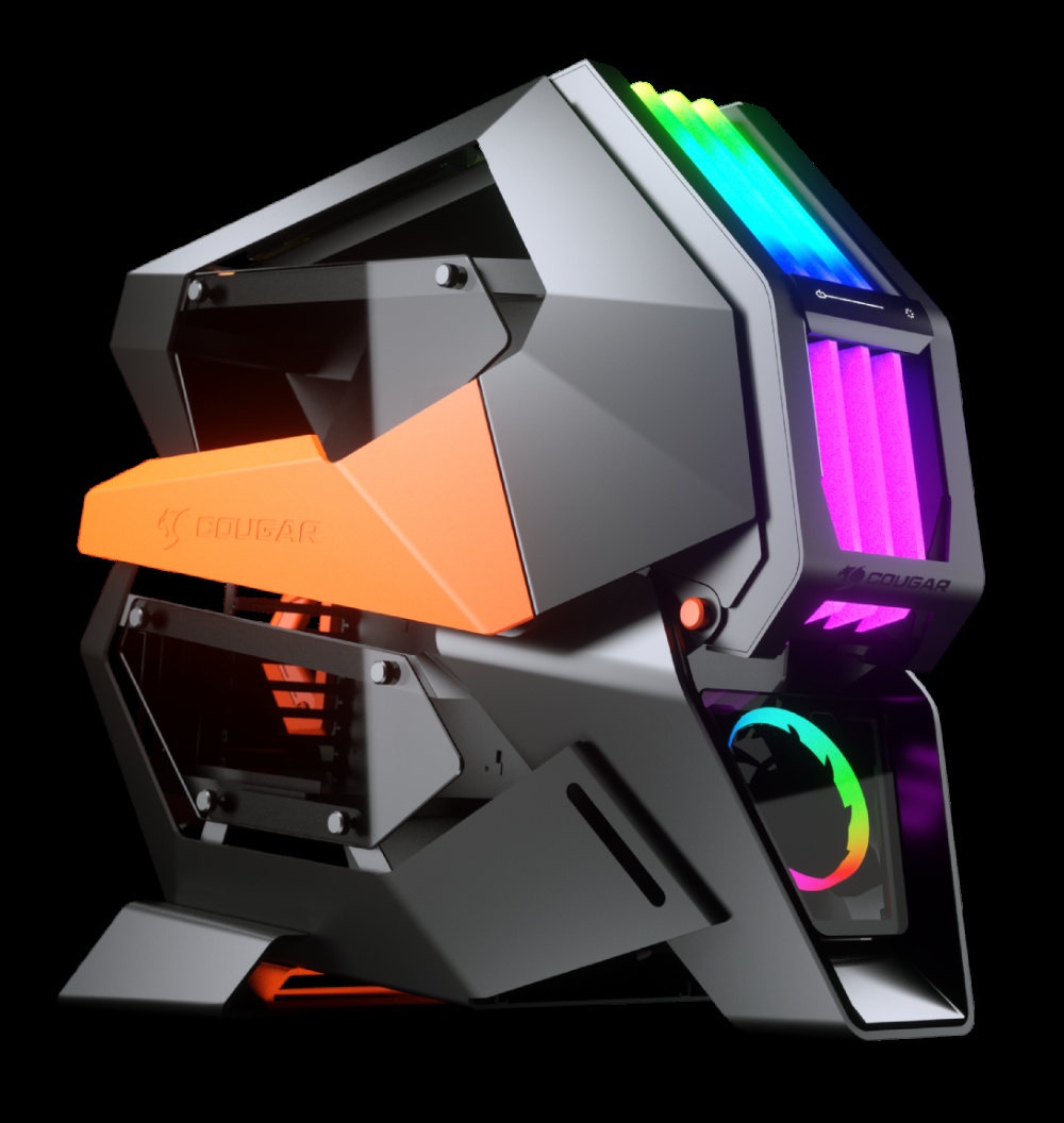 Cougar Conquer 2 Full Tower Gaming Case Ultimate Dream Masterpiece Aluminum, Open Frame Chasis