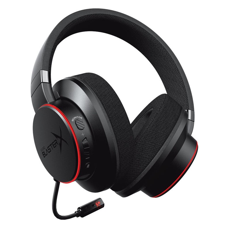 Creative Sound Blaster X H6 USB Gaming Headset, RGB - black
