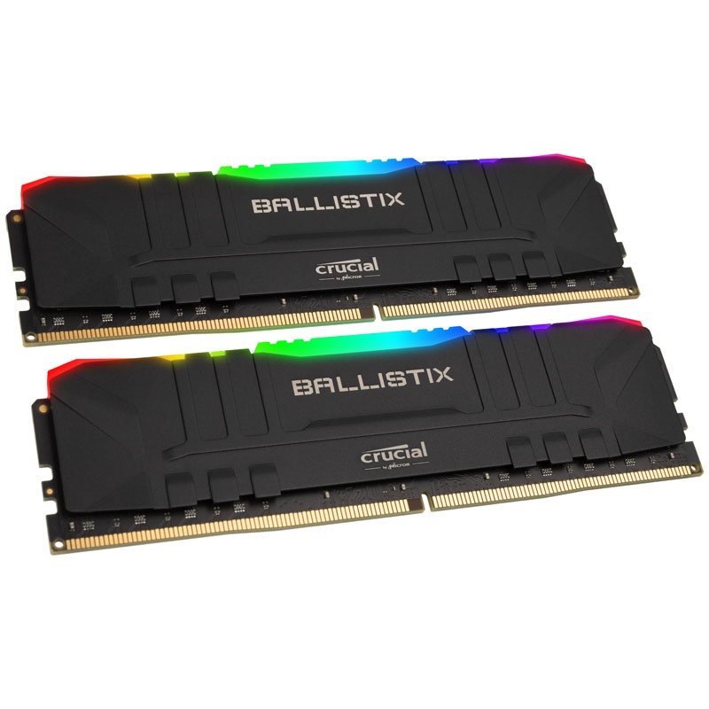 Crucial Ballistix RGB black, DDR4-3000, CL16 - 16 GB dual kit