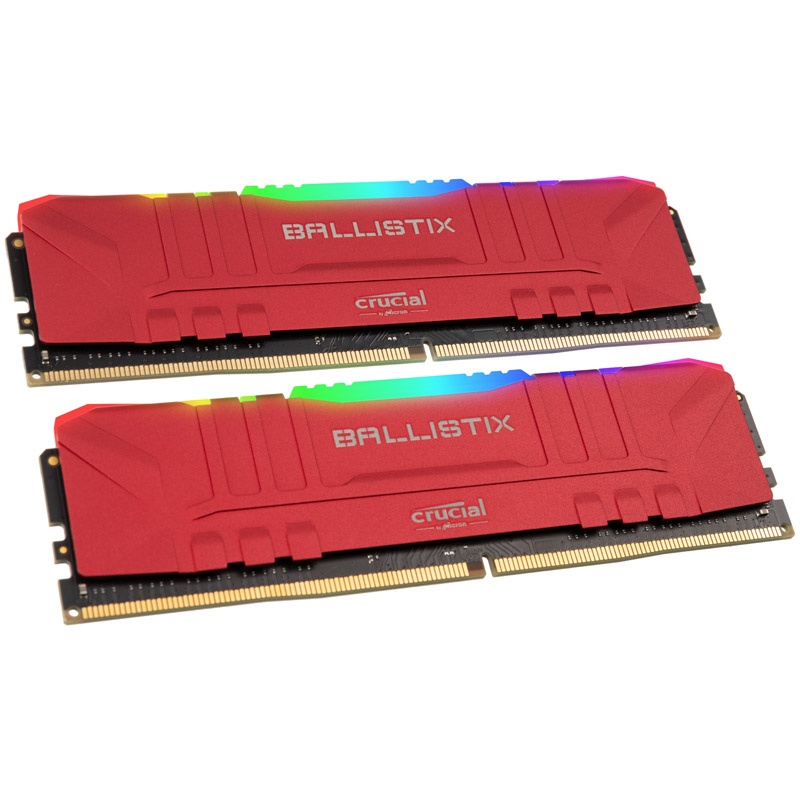 Crucial Ballistix RGB red, DDR4-3600, CL16 - 32 GB dual kit