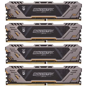 Crucial Ballistix Sport AT, DDR4-3000, CL17 - 64GB Quad Kit