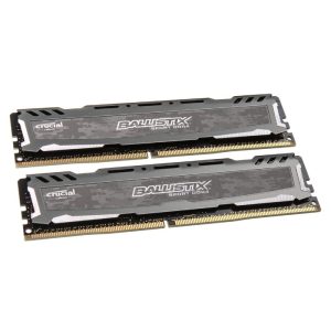Crucial Ballistix Sport LT Series Gray DDR4-2400, CL16 - 16GB Dual Kit