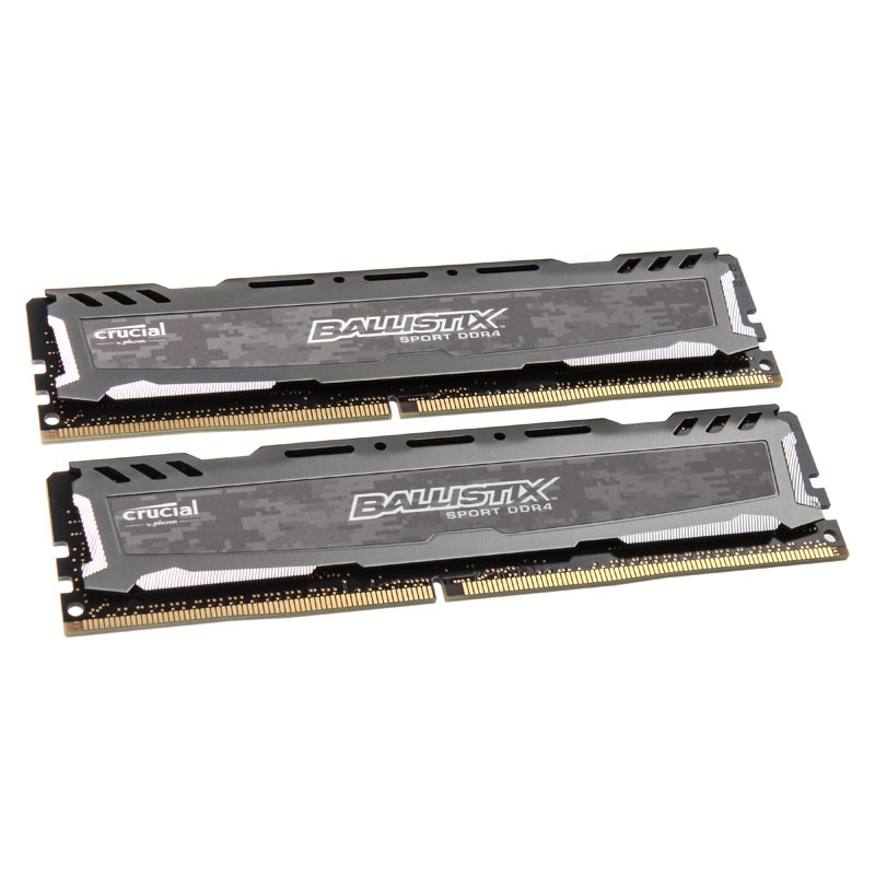 Crucial Ballistix Sport LT Series Gray DDR4-2400, CL16 - 16GB Dual Kit
