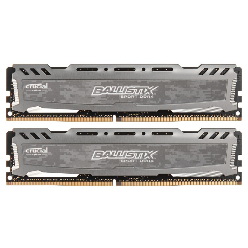 Crucial Ballistix Sport LT Series Gray DDR4-2400, CL16 - 16GB Dual Kit