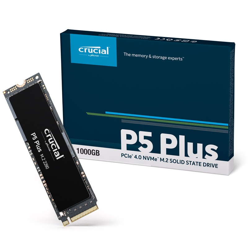 Crucial P5 Plus NVMe SSD, PCIe M.2 Type 2280 - 1 TB - Watercooling UK
