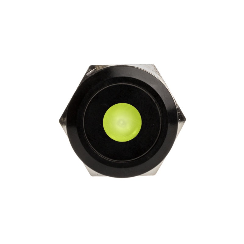 DimasTech Vandalism push button 19mm, Blackline Dot - RGB
