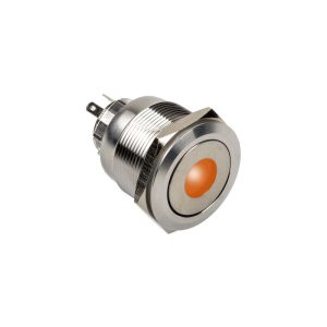 DimasTech Vandalism push button 25mm, Silverline Dot - RGB