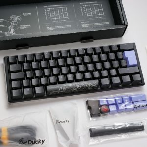 Ducky Channel One 3 Classic Black (UK) - Mini - Cherry Silent Red
