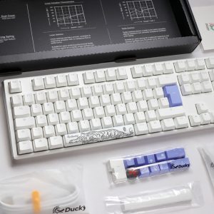 Ducky Channel One 3 Pure White (UK) - Full Size - Cherry Black