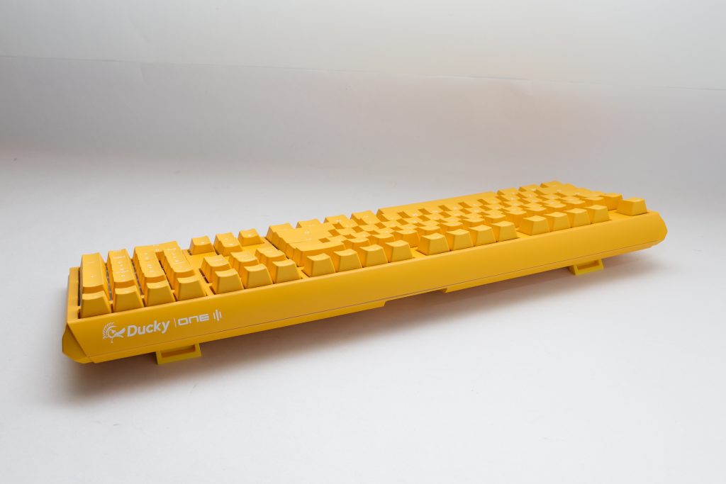Ducky One 3 Yellow Full Size UK Layout Keyboard Cherry Clear Switch
