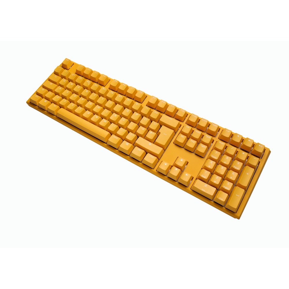 Ducky One 3 Yellow Full Size UK Layout Keyboard Cherry Silent Red