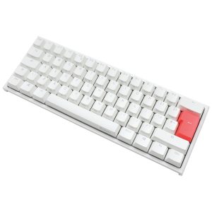 Ducky White One2 Mini RGB Backlit Speed Silver Cherry MX Switch Mechanical Keyboard