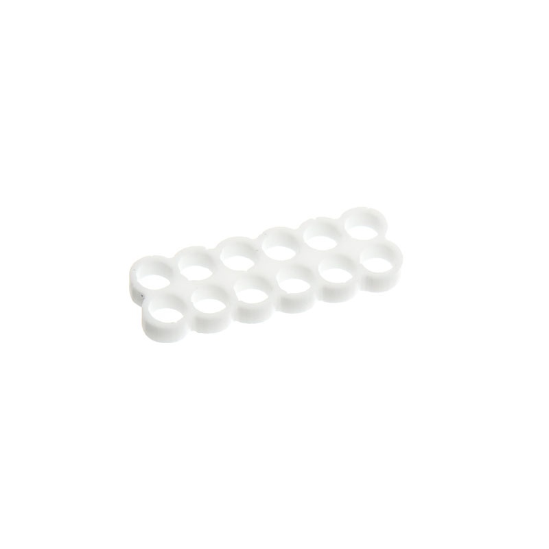 E22 12-Slot Stealth cable comb - white