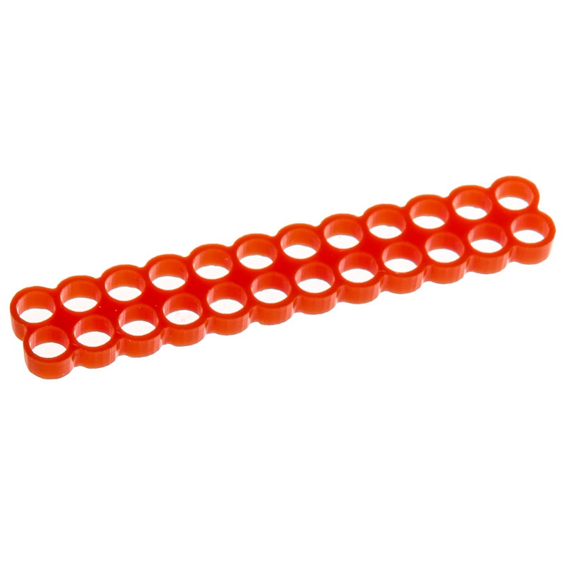 E22 24-Slot Stealth cable crest - red