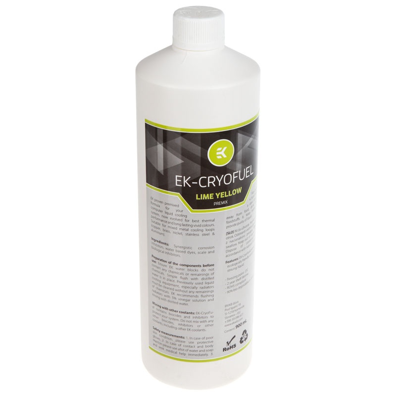 EK Water Blocks EK-CryoFuel Lime Yellow Premix 900 mL