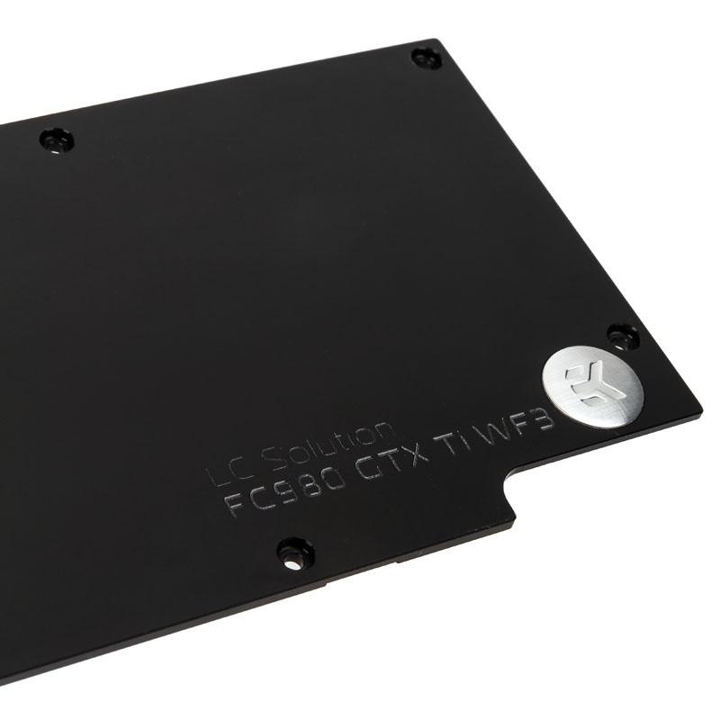 EK Water Blocks EK-FC980 GTX Ti WF3 Backplate - Black