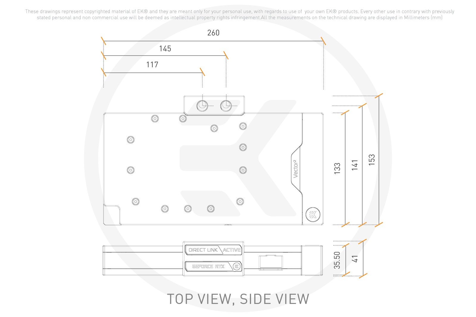 EK Water Blocks EK-Quantum Vector2 Strix/TUF RTX 4090 ABP Set D-RGB - Nickel + Acryl B-Grade