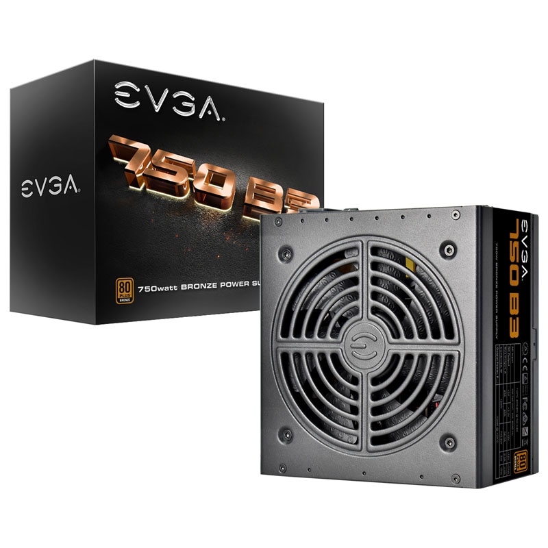 EVGA B3 80 Plus Bronze Power supply, modular - 750 Watt