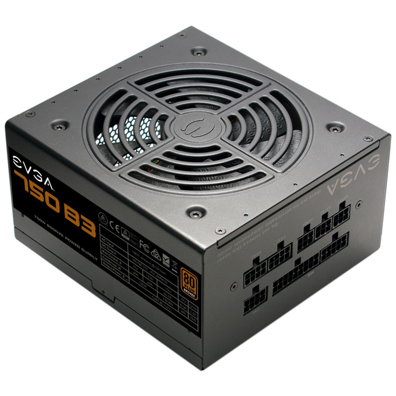 EVGA B3 80 Plus Bronze Power supply, modular - 750 Watt