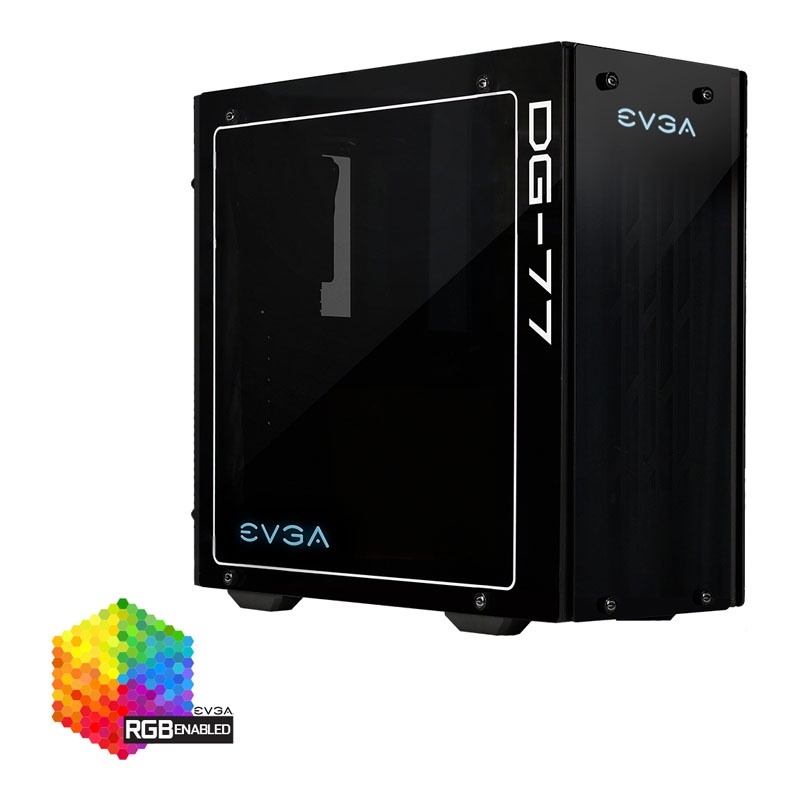 EVGA DG-77 Midi-Tower tempered glass - matt black