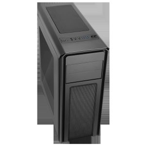 Game Max Falcon Black PC Gaming Case with 2 x RGB Front Fans and Remote Control
