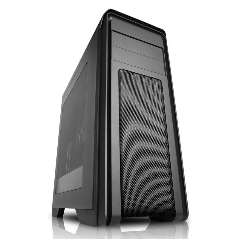 Game Max Falcon Gaming PC Case With 2 x 12cm 16 Blue LED Front Fans