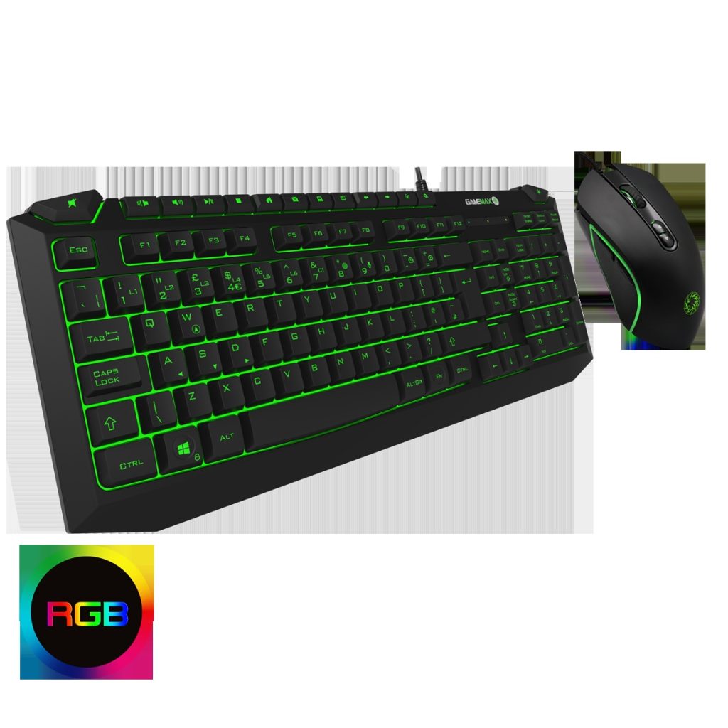 Game Max Pulse Kit 7 Colour RGB Keyboard with Pulsing Mouse ...