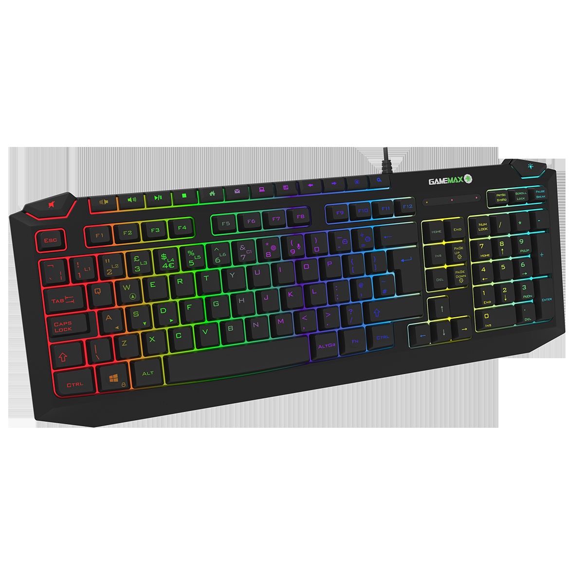 Game Max Pulse Kit 7 Colour RGB Keyboard with Pulsing Mouse ...