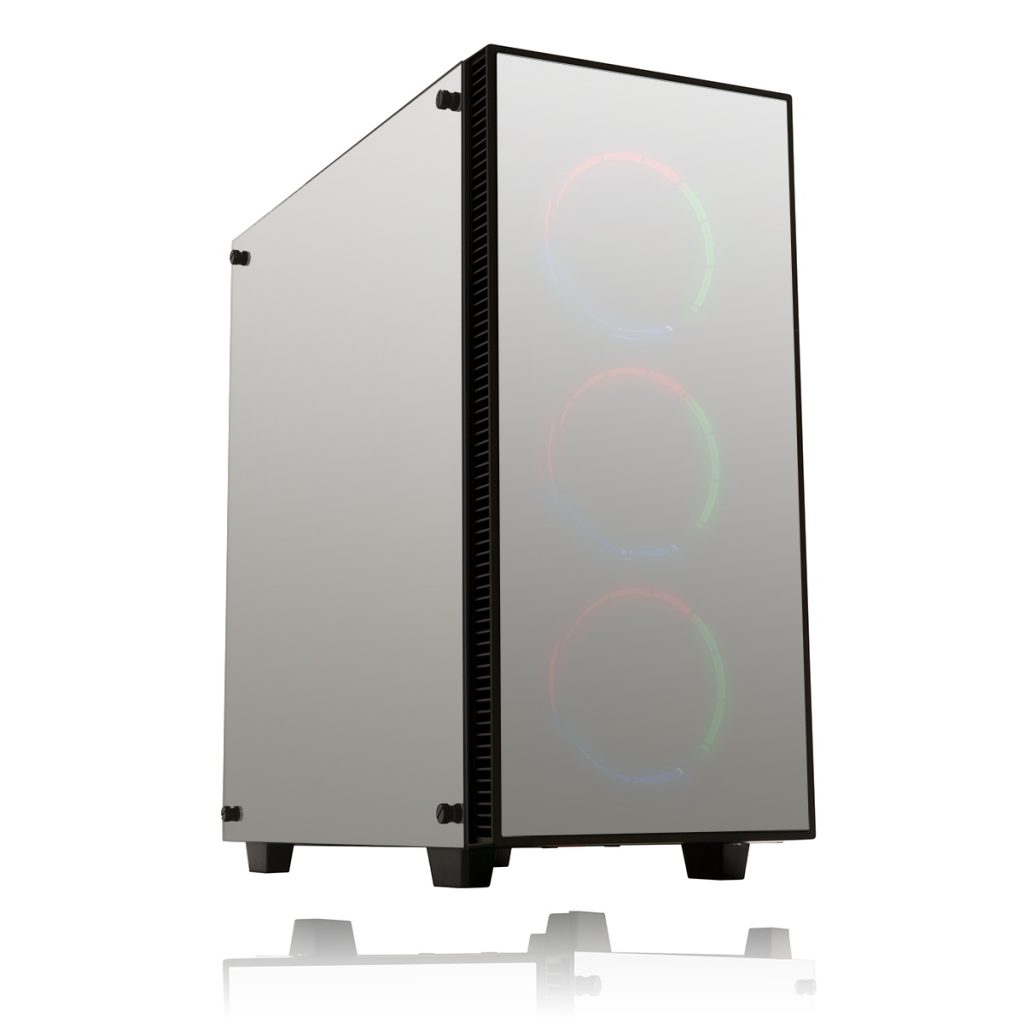 Game Max Sapphire RGB Mid Tower 2 x USB3 Tempered Glass Mirror Sides and Front