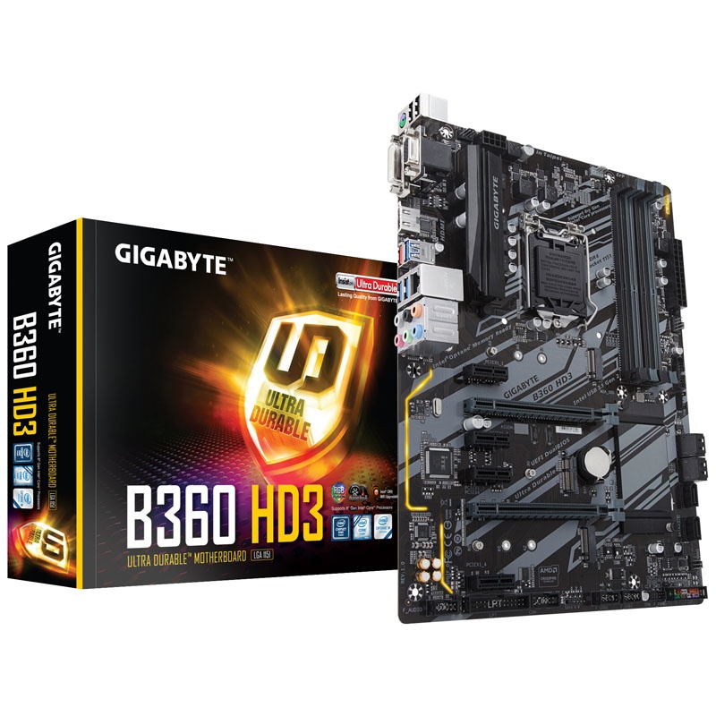 Gigabyte B360 HD3, Intel B360 motherboard - socket 1151